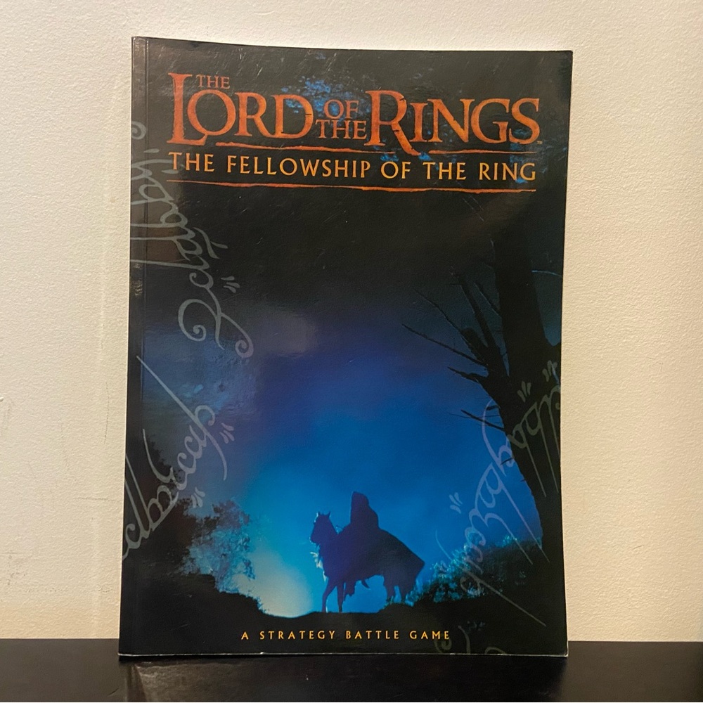 The Lord of The Rings Fellowship Of The Ring Strategy Battle Games Workshop 2001